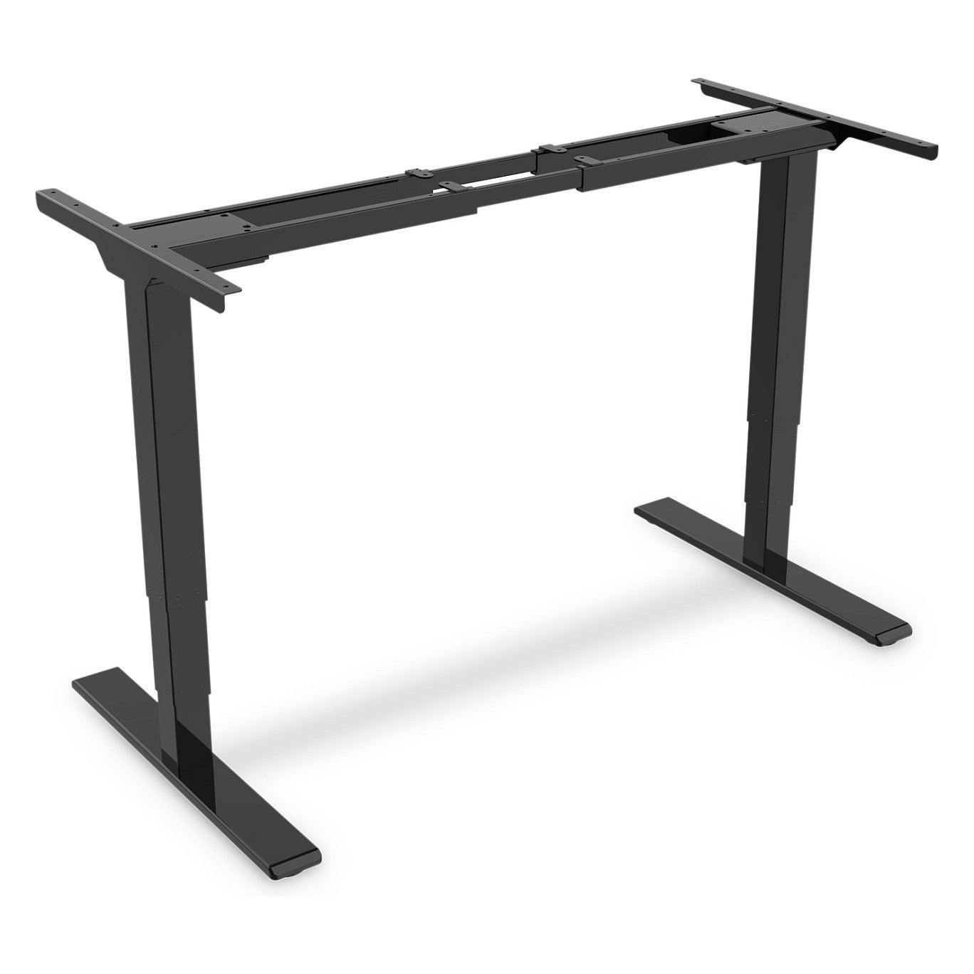 DIGITUS Elektrisch höhenverstellbares Tischgestell, Dual-Motor, 3-Stufen, Schwarz