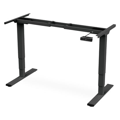 DIGITUS Elektrisch höhenverstellbares Tischgestell, Dual-Motor, 3-Stufen, Schwarz