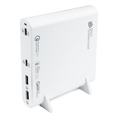 GoodConnections USB Desktop Schnellladestation 120W 4-Port 2xUSB-C/2xUSB-A QC4.0 Weiß