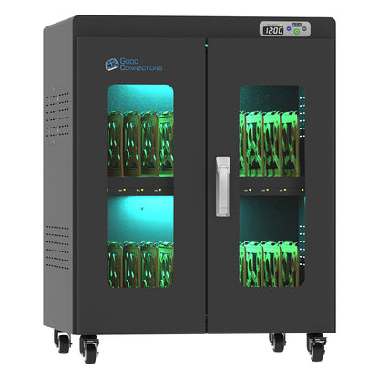 GoodConnections ANTARES PRO N24C Notebook-Ladewagen bis 15,6" USB-C 65W Port PD3.0 UVC-Desinfektion Schwarz