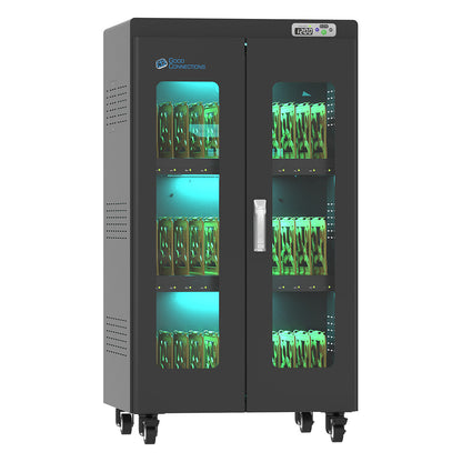 GoodConnections ANTARES PRO N36C Notebook-Ladewagen bis 15,6" USB-C 65W Port PD3.0 UVC-Desinfektion Schwarz