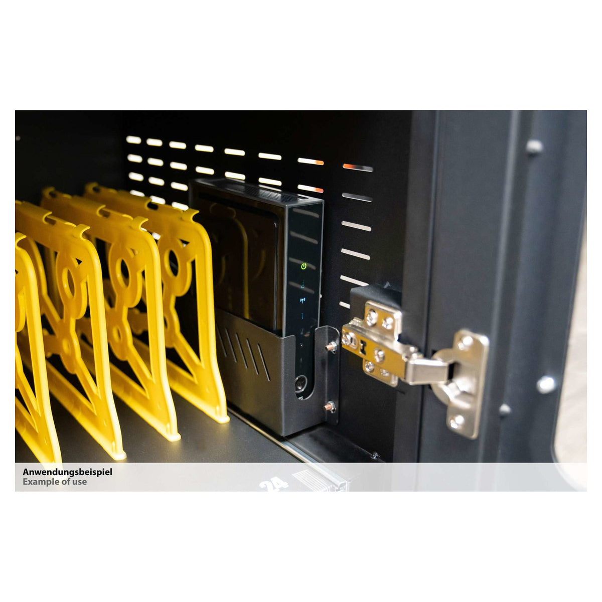 GoodConnections ANTARES PRO N36C Notebook-Ladewagen bis 15,6" USB-C 65W Port PD3.0 UVC-Desinfektion Schwarz