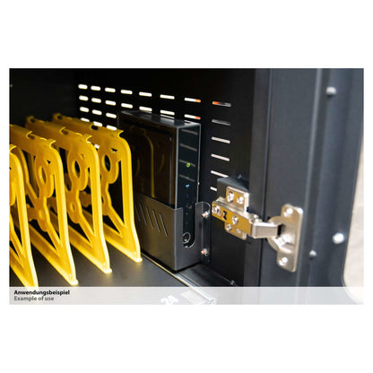 GoodConnections ANTARES PRO N36C Notebook-Ladewagen bis 15,6" USB-C 65W Port PD3.0 UVC-Desinfektion Schwarz