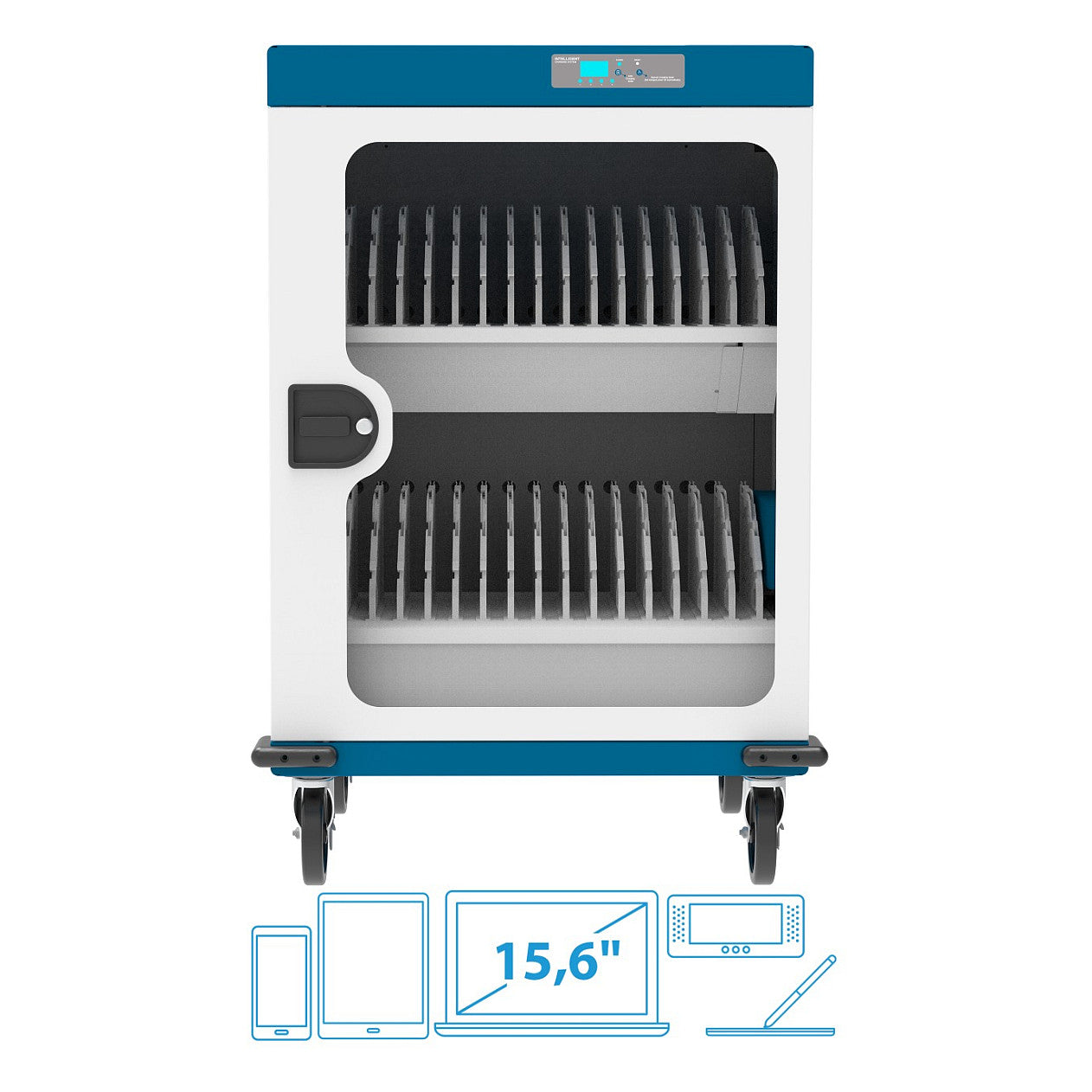 GoodConnections GEMMA N32 Notebook-Ladewagen Weiß/Blau