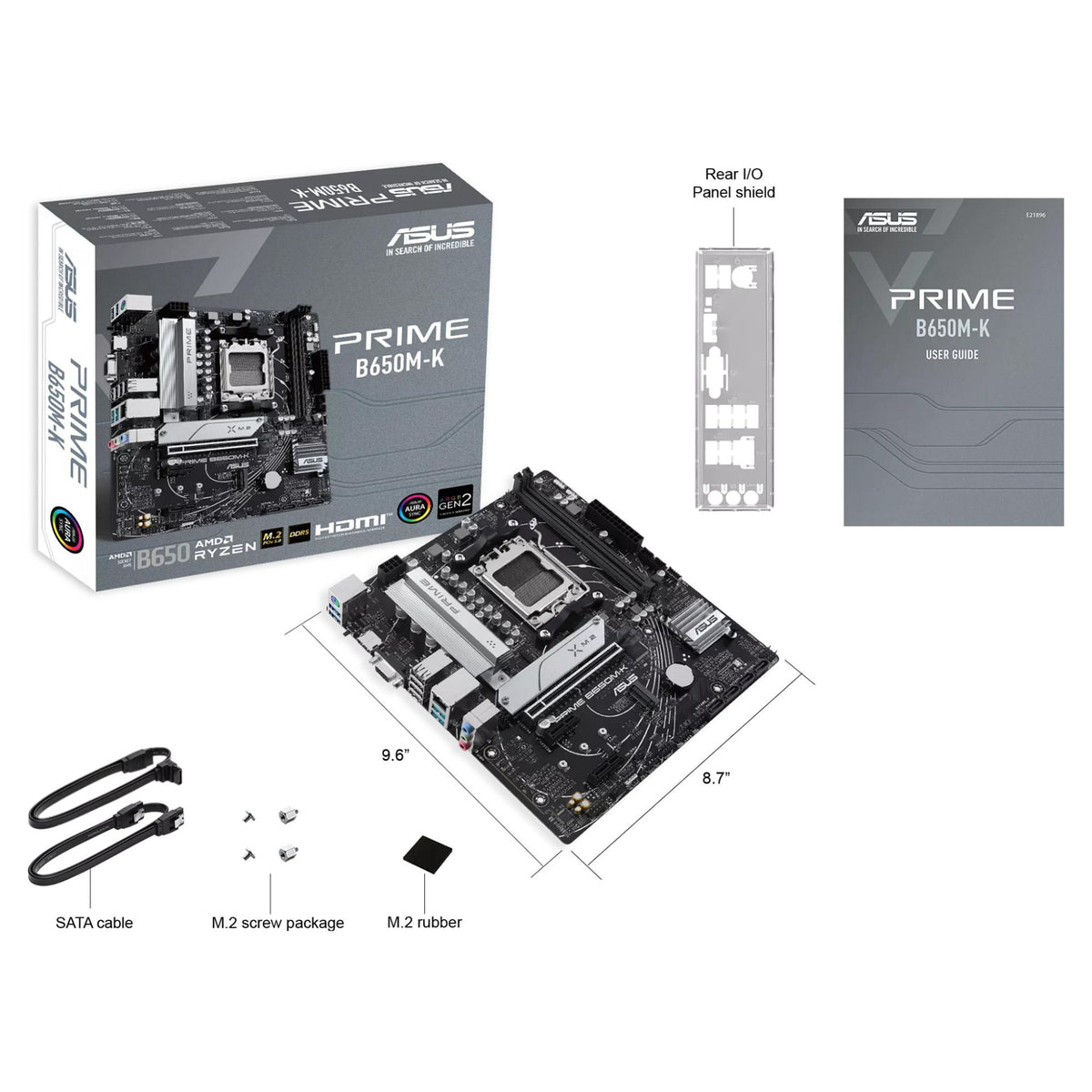 MB ASUS PRIME B650M-K (AMD.AM5.DDR5.mATX)