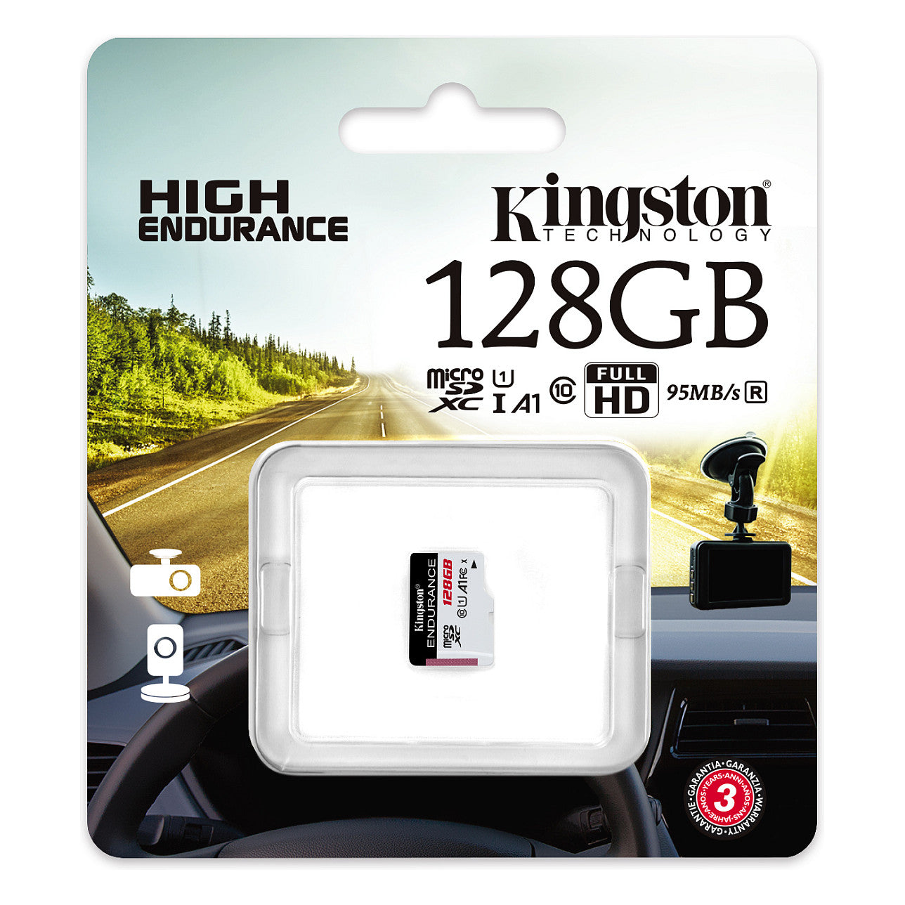 CARD 128GB Kingston High Endurance microXC 95MB/s