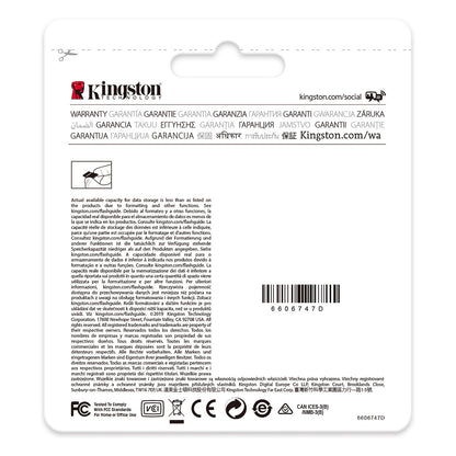CARD 64GB Kingston microXC Endurance 95R/45W C10 A1 UHS-I Card Only