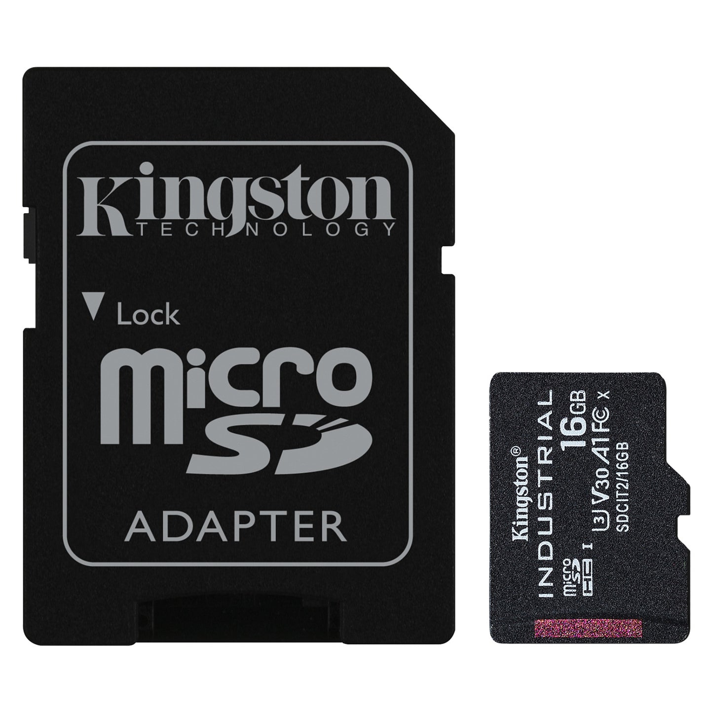CARD 16GB Kingston Industrial microHC 100MB/s +Adapter
