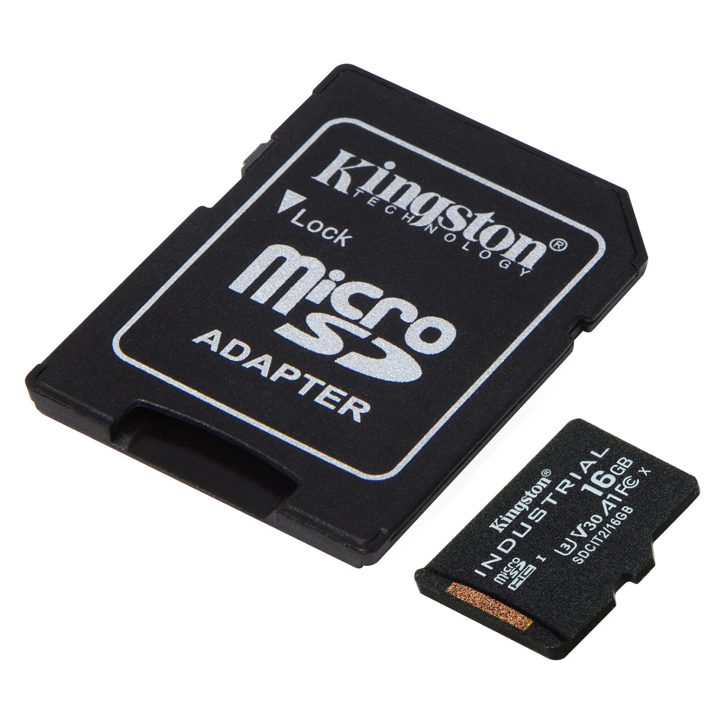 CARD 16GB Kingston Industrial microHC 100MB/s +Adapter