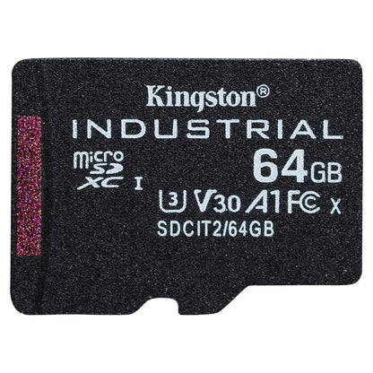 CARD 64GB Kingston Industrial microHC 100MB/s +Adapter