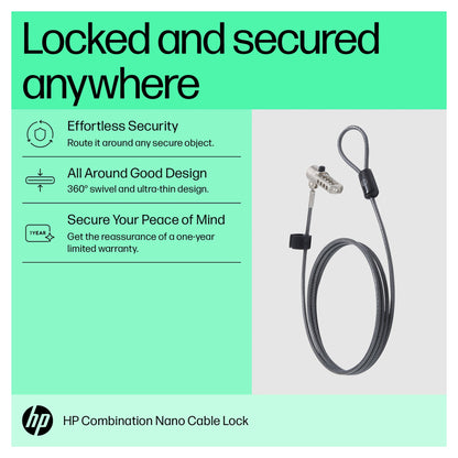 HP Nano Combination Cable Lock
