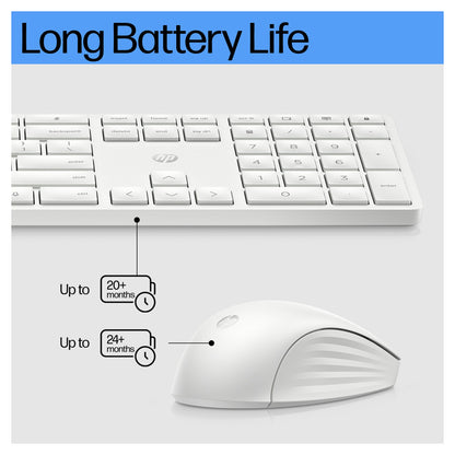 HP 655 Wireless Keyboard and Mouse Combo White (DE)