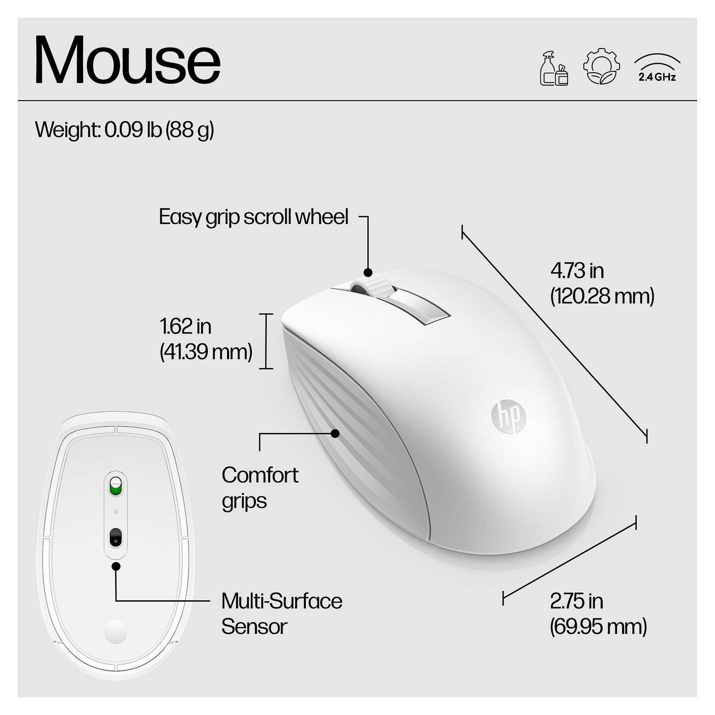 HP 655 Wireless Keyboard and Mouse Combo White (DE)