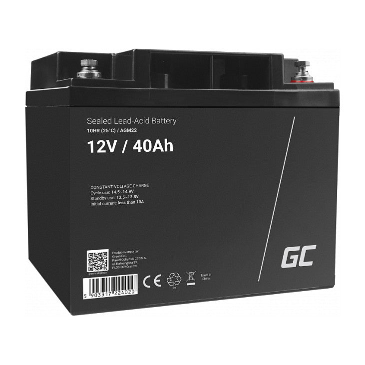 Green Cell Ersatzbatterie AGM22 12V/40Ah
