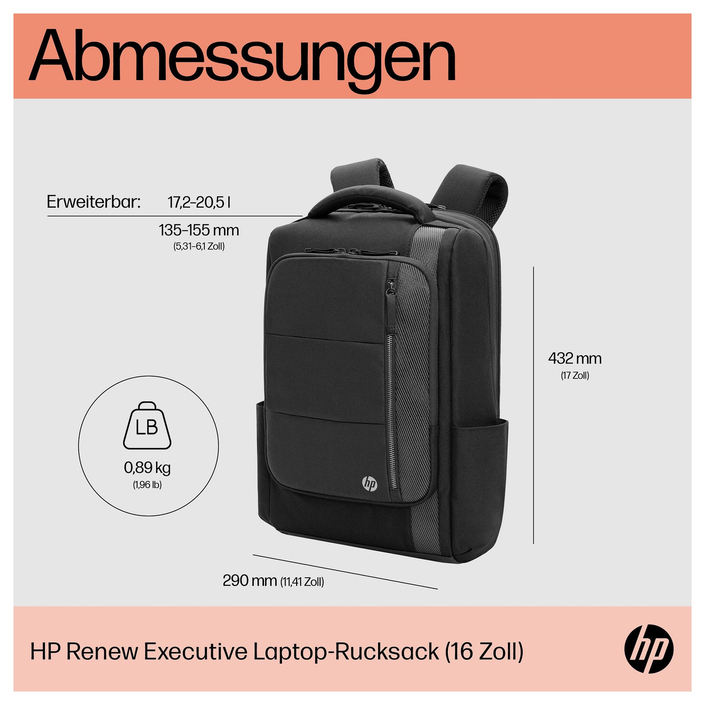 HP Renew Executive 16inch Laptop Backpack