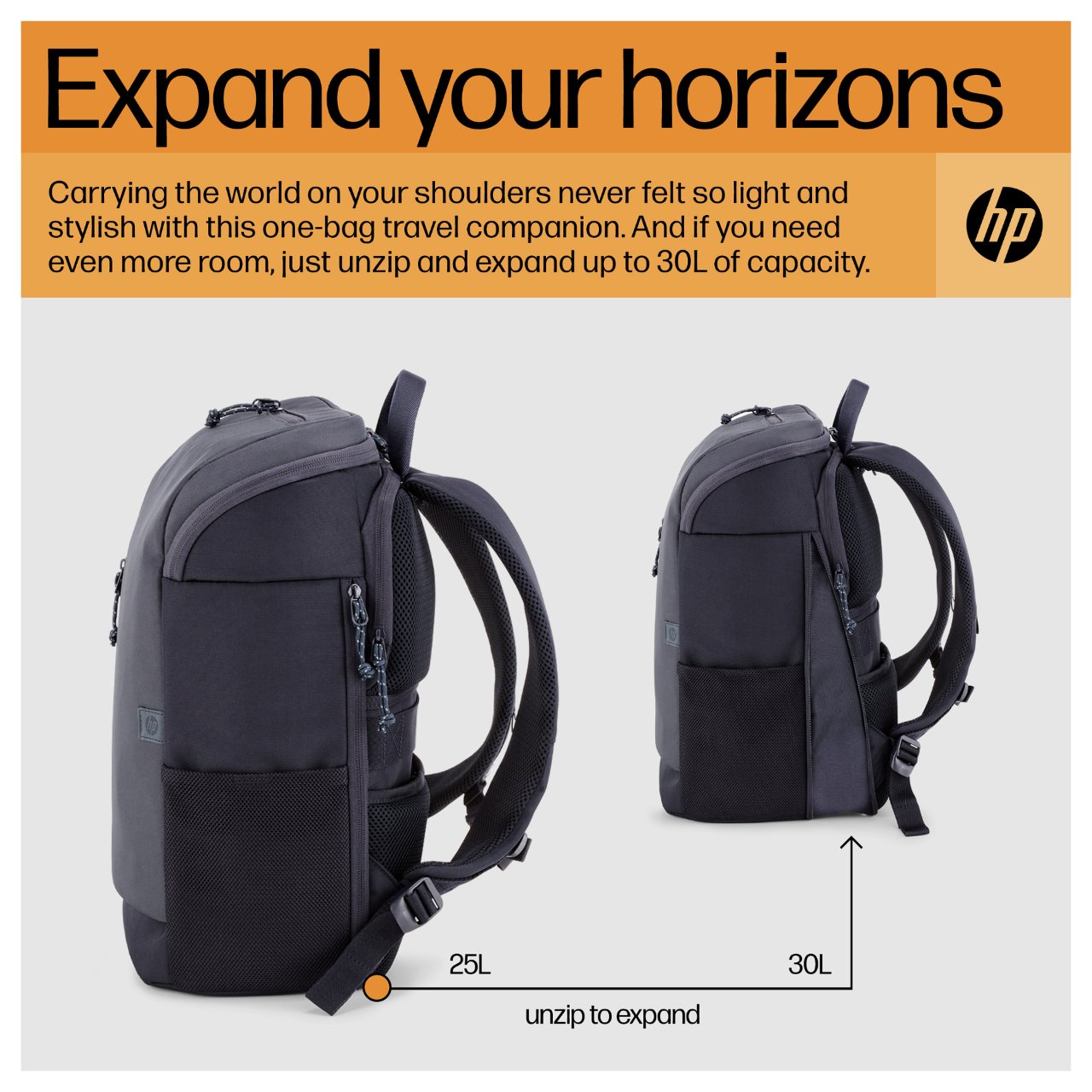 HP Travel 25 Liter 15.6inch Iron Grey Laptop Backpack
