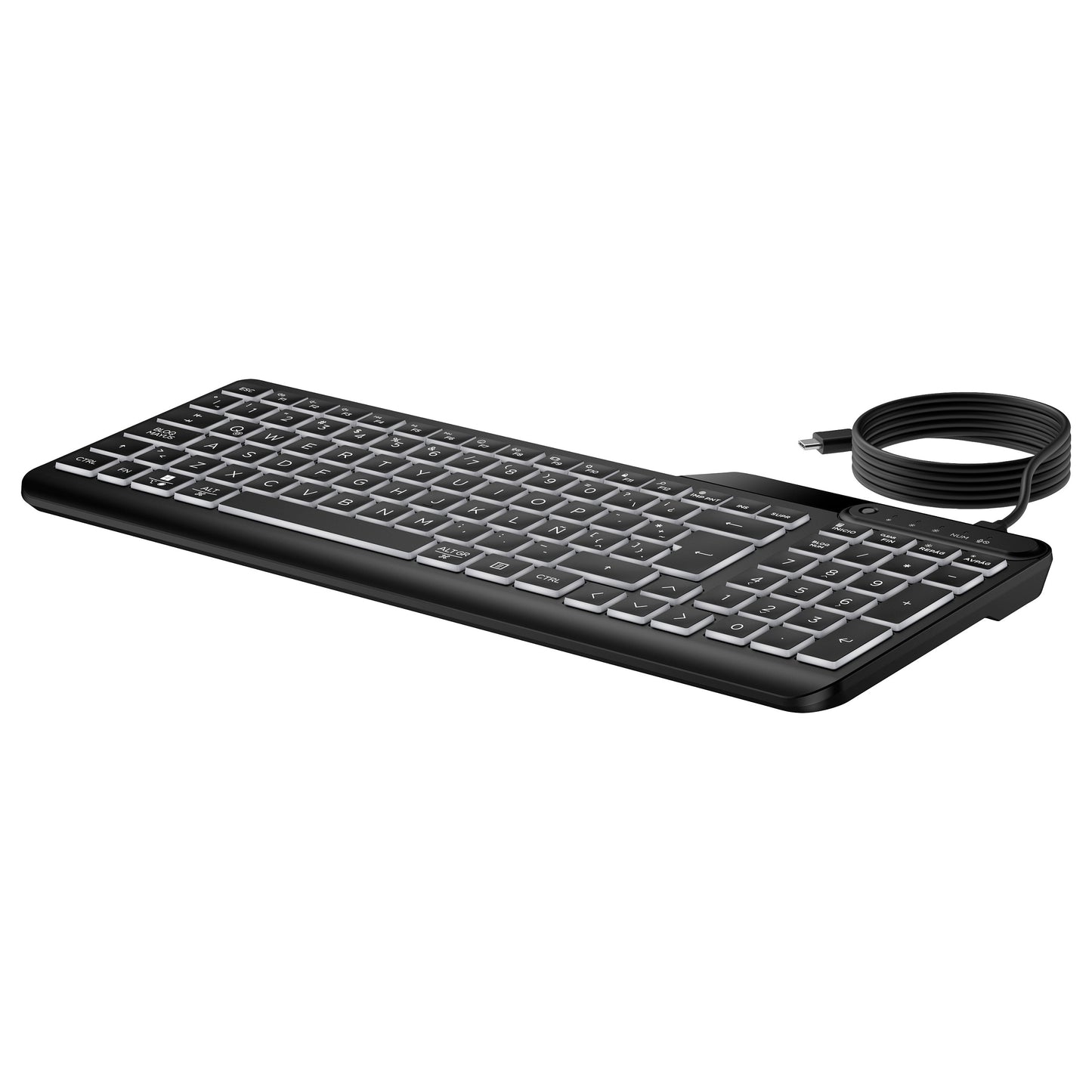HP 405 Multi-Device Backlit Wired Keyboard SmartBuy