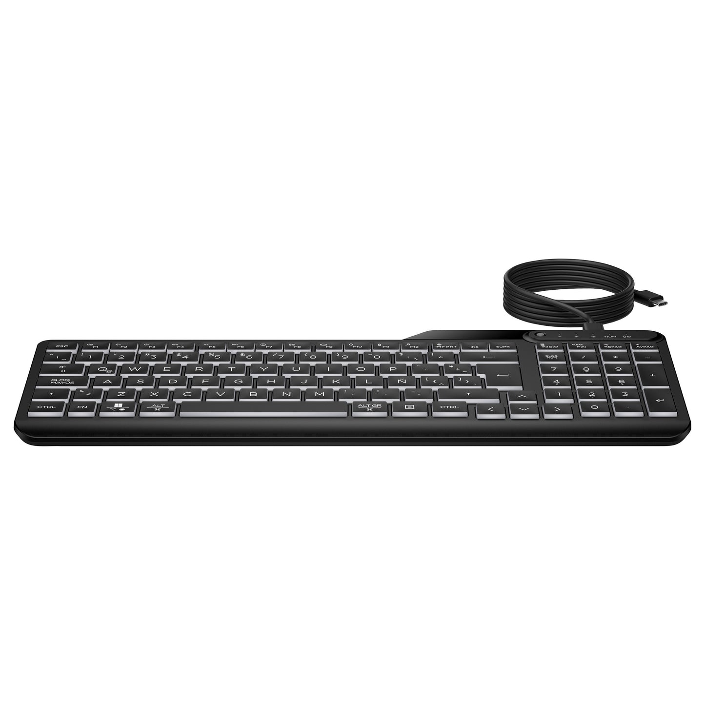 HP 405 Multi-Device Backlit Wired Keyboard SmartBuy