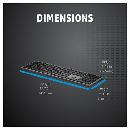HP 975 USB+BT Dual-Mode Wireless Keyboard (DE)