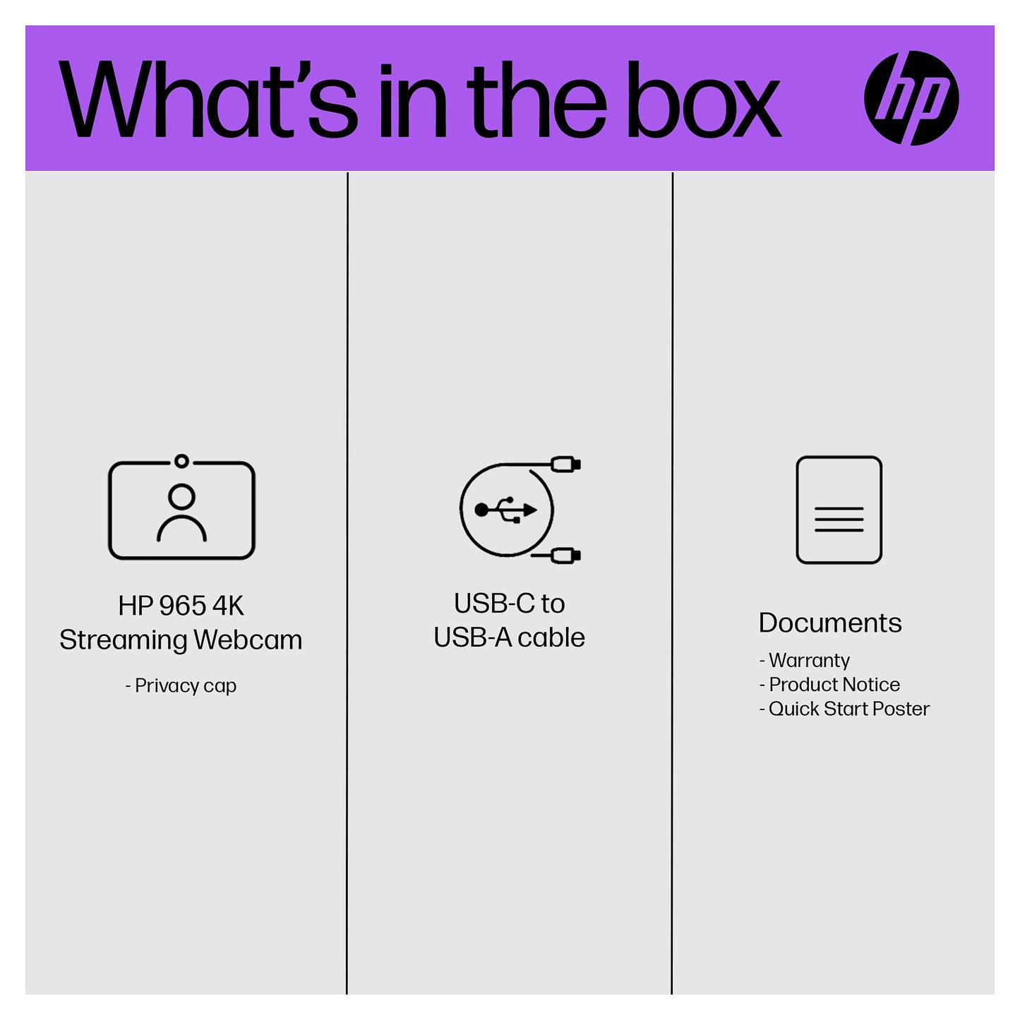 HP 325 FHD USB-A Webcam