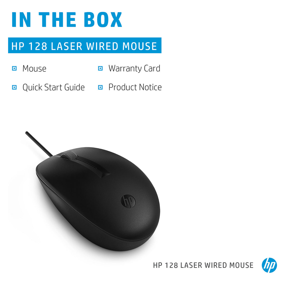 HP 128 LSR Wired Mouse