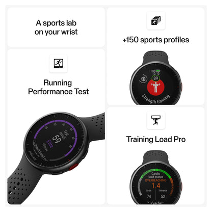 Polar Pacer PRO S/L black gray