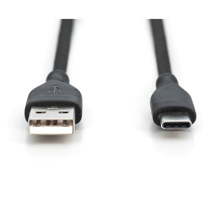 Digitus USB-A > USB-C 2.0 (ST-ST) 1m Ladekabel Silikon 60W Schwarz