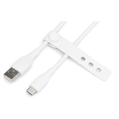 DIGITUS USB 2.0 Kabel Typ C -A Silikon St/St 2m weiß