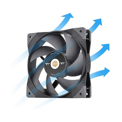 120mm Thermaltake GT12 PC Cooling Fan TT Premium Edition Black - 1 Pack