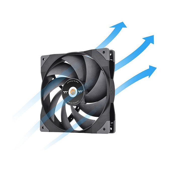 140mm Thermaltake GT14 PC Cooling Fan TT Premium Edition Black - 1 Pack