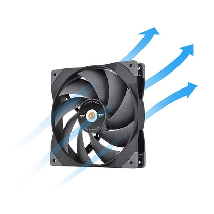 140mm Thermaltake GT14 PC Cooling Fan TT Premium Edition Black - 1 Pack