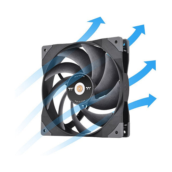 140mm Thermaltake GT14 PC Cooling Fan TT Premium Edition Black - 1 Pack
