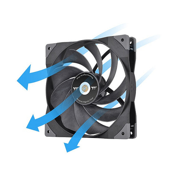 140mm Thermaltake GT14 PC Cooling Fan TT Premium Edition Black - 1 Pack