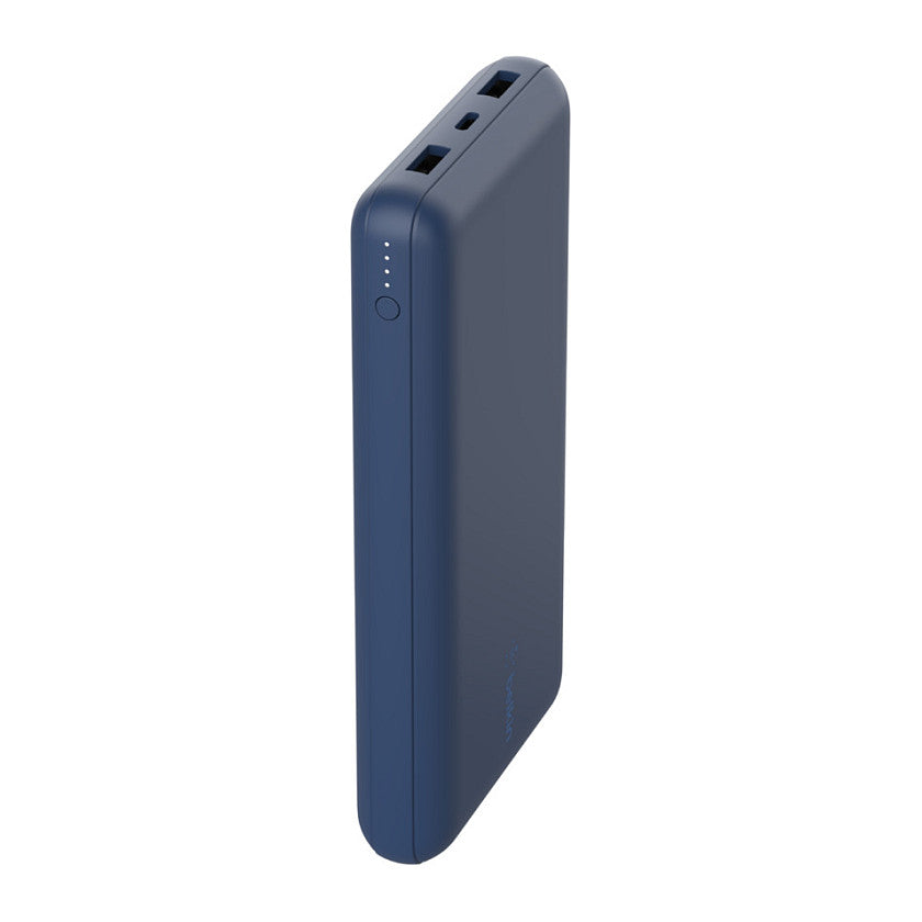 Belkin BOOST CHARGE Powerbank, 20.000mAh 15W, USB-A & -C, blue