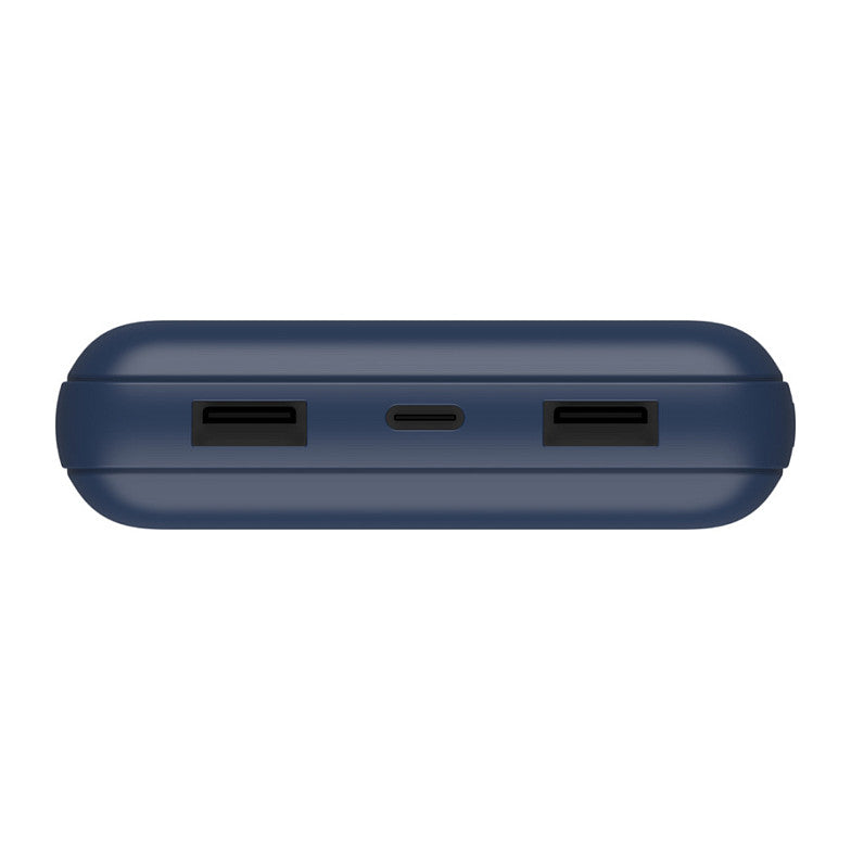 Belkin BOOST CHARGE Powerbank, 20.000mAh 15W, USB-A & -C, blue