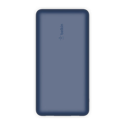 Belkin BOOST CHARGE Powerbank, 20.000mAh 15W, USB-A & -C, blue