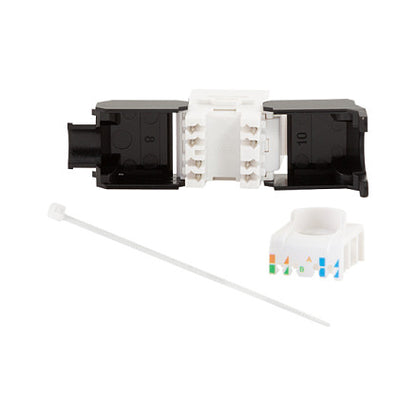 LogiLink Keystone CAT6a RJ45 Buchse UTP AWG 22-26 180° Werkzeuglos