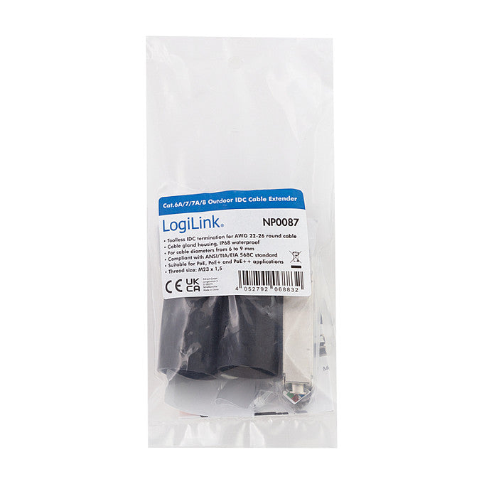 CatT6a/7/7a/8 Outdoor Cable Extender IP68 LogiLink