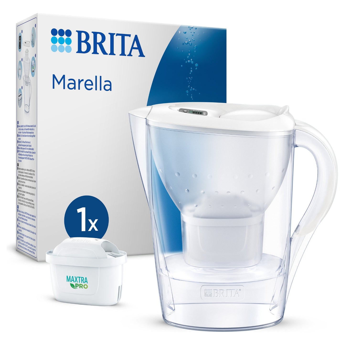 BRITA Tischwasserfilter Marella *weiß* inkl. 1 Filter