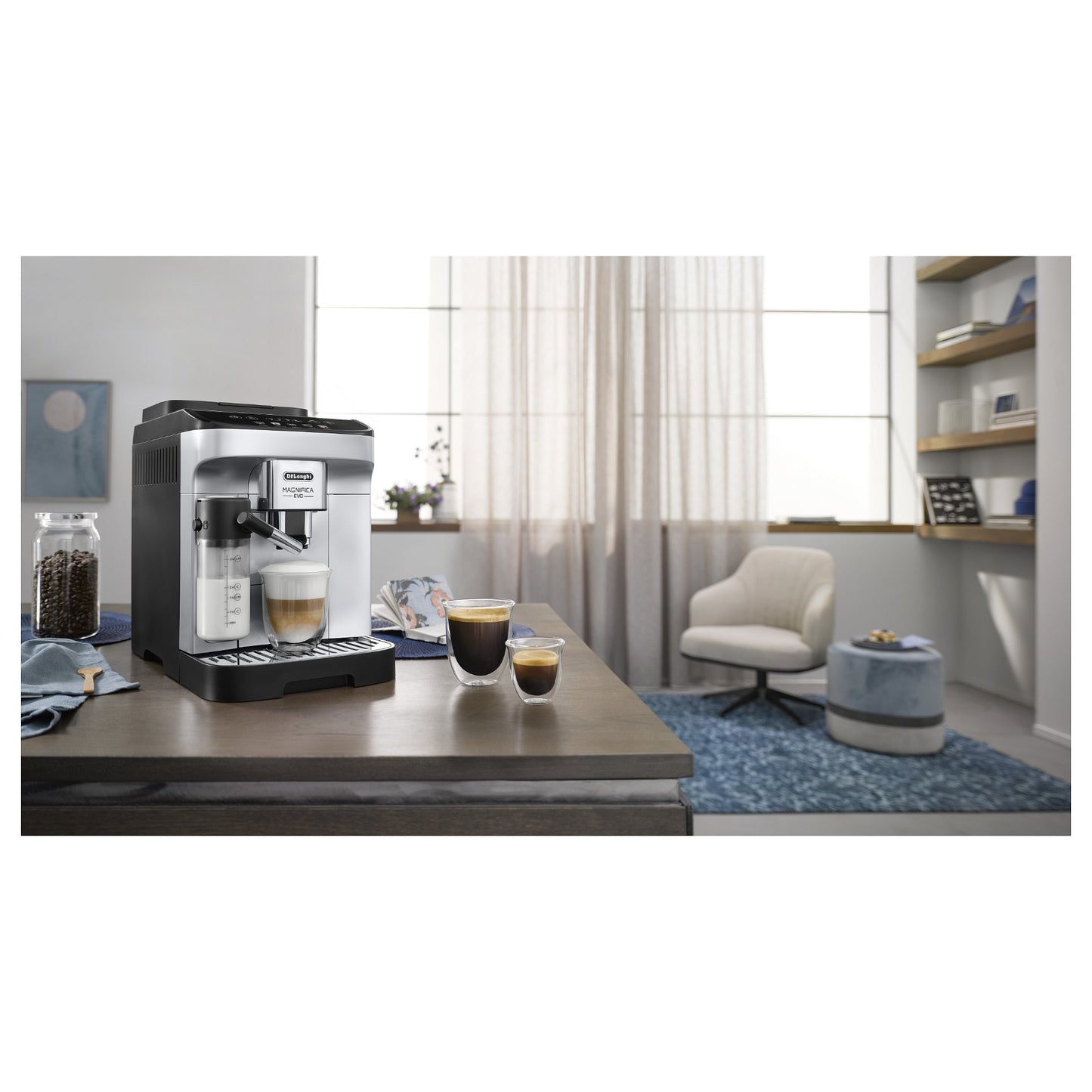 DeLonghi Kaffeemaschine Magnifica Evo *schwarz/silber*
