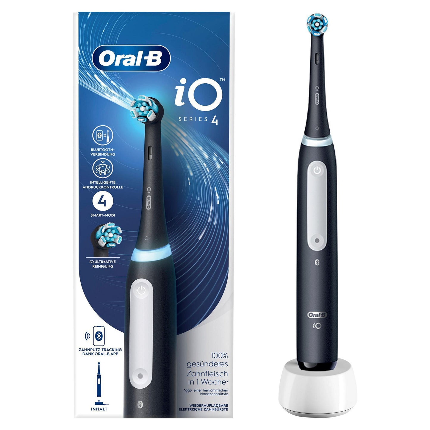 Oral-B iO Series 4 *Matt Black* mit Reiseetui