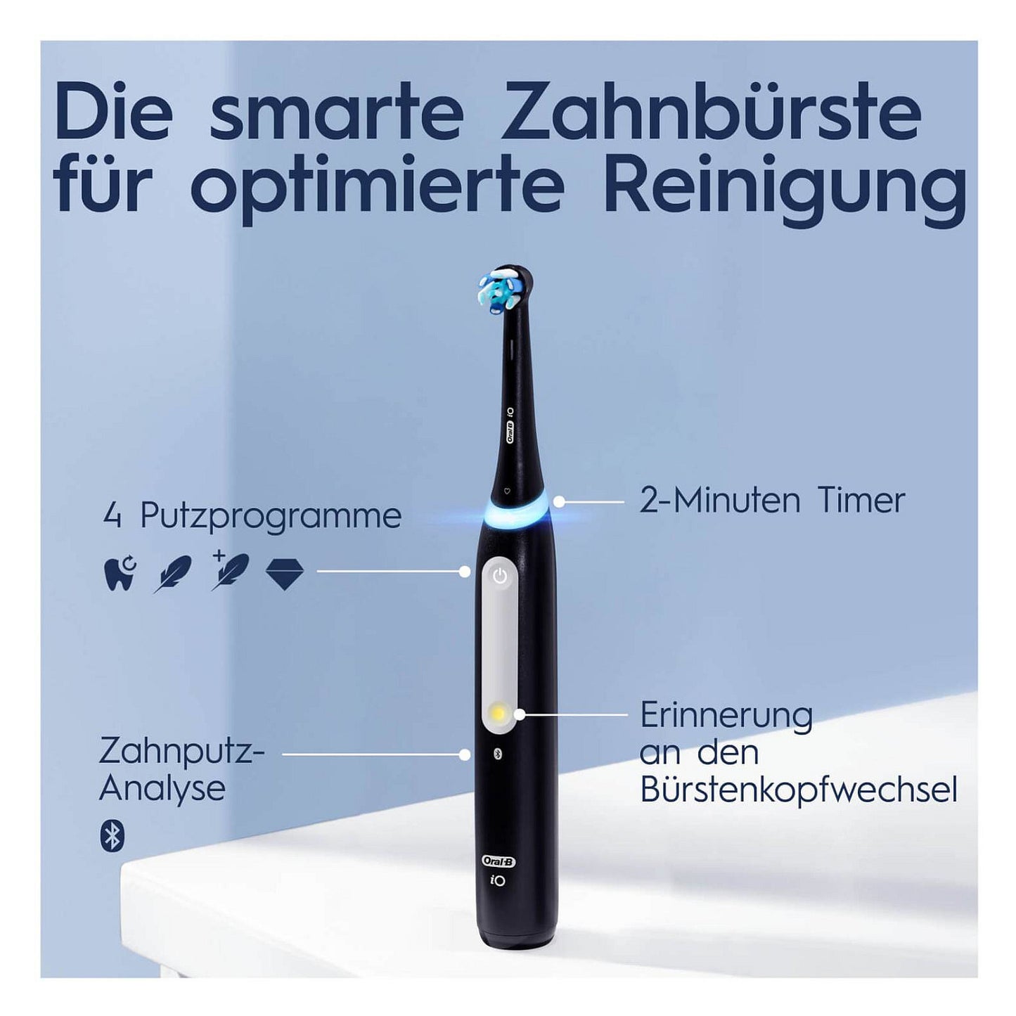 Oral-B iO Series 4 *Matt Black* mit Reiseetui