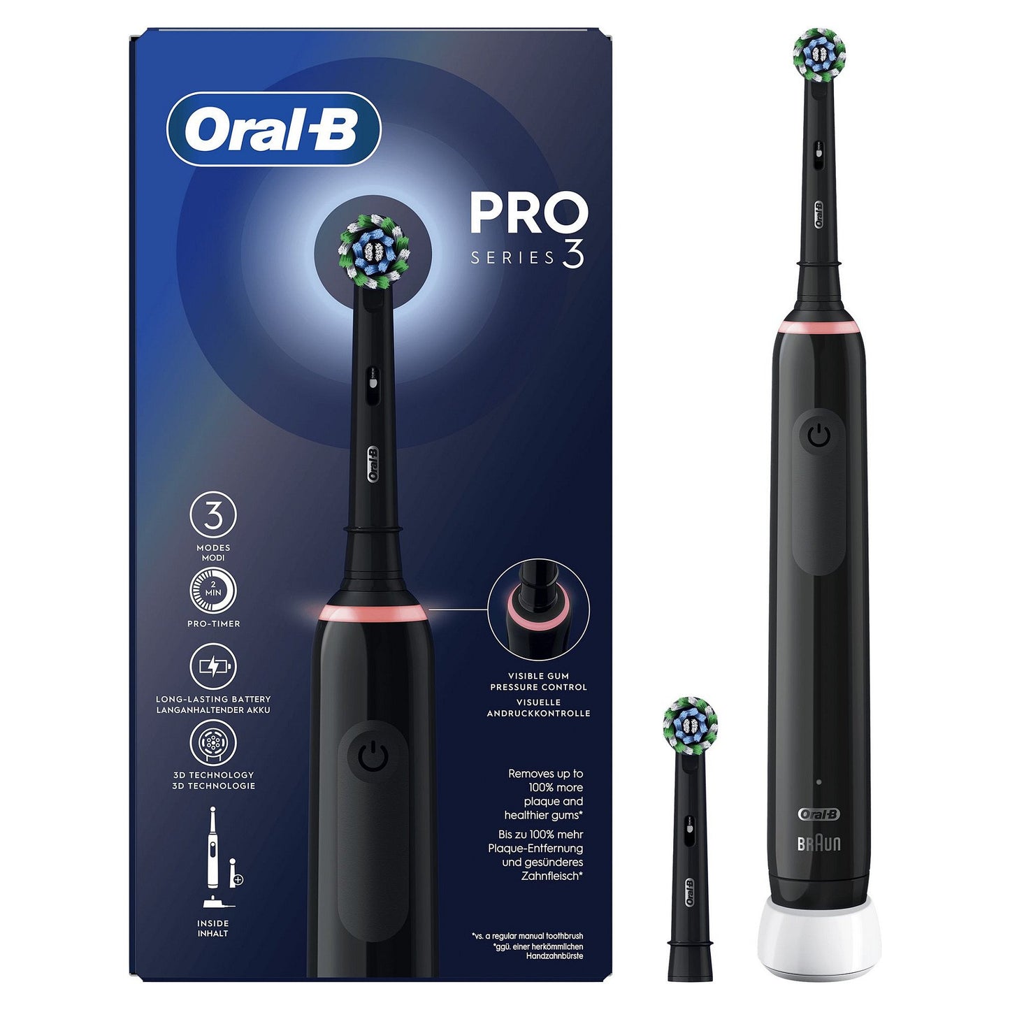 Oral-B Pro 3 3000 CrossAction Black Edition