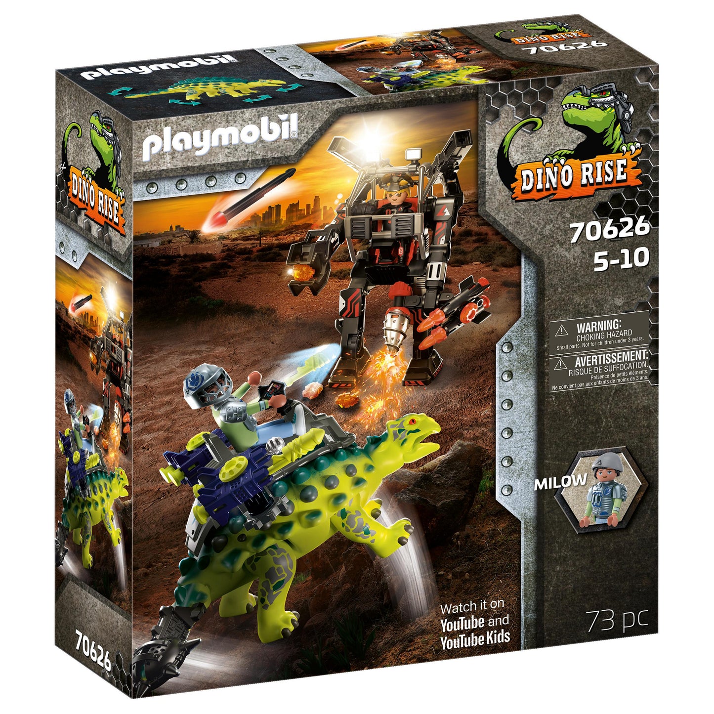 playmobil - Dino Rise - Saichania: Abwehr des Kampfläufers