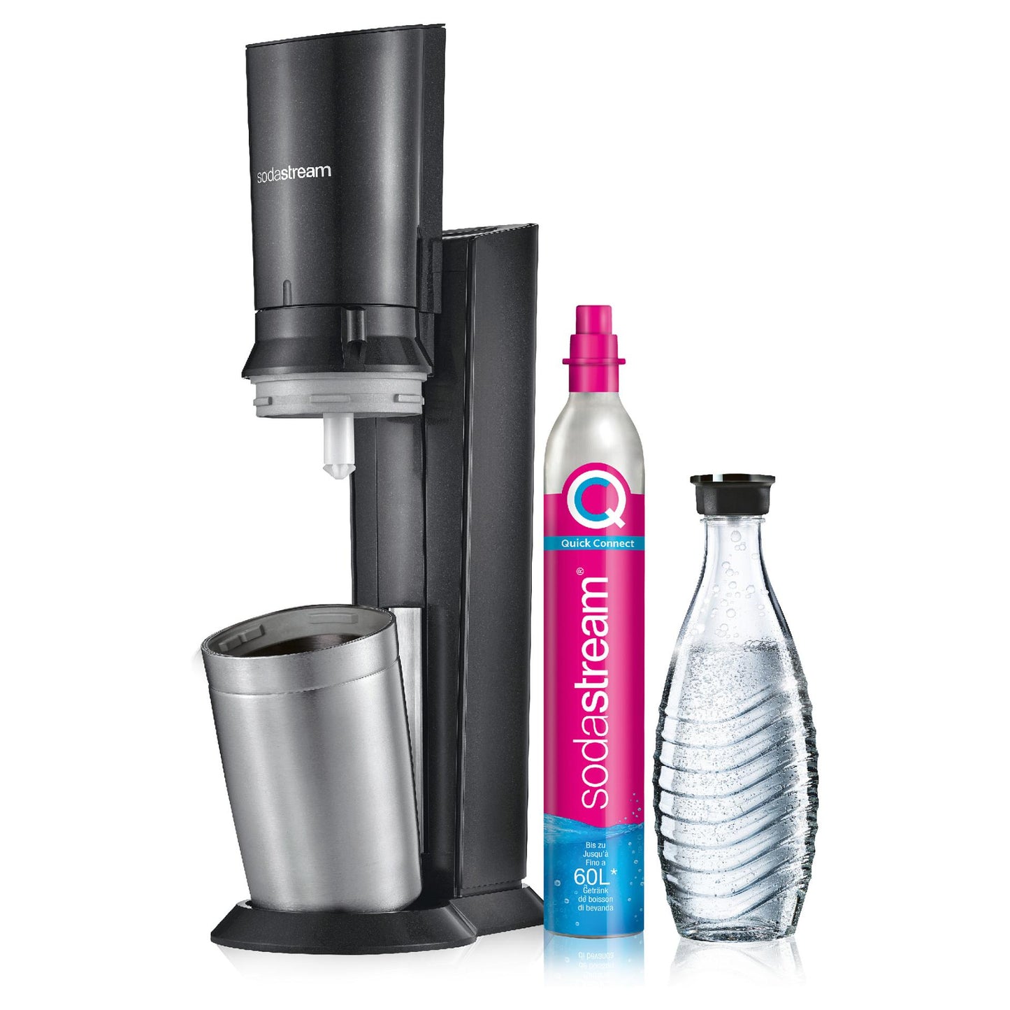 SodaStream Crystal 3.0 *Titan* inkl. 1 Glaskaraffe