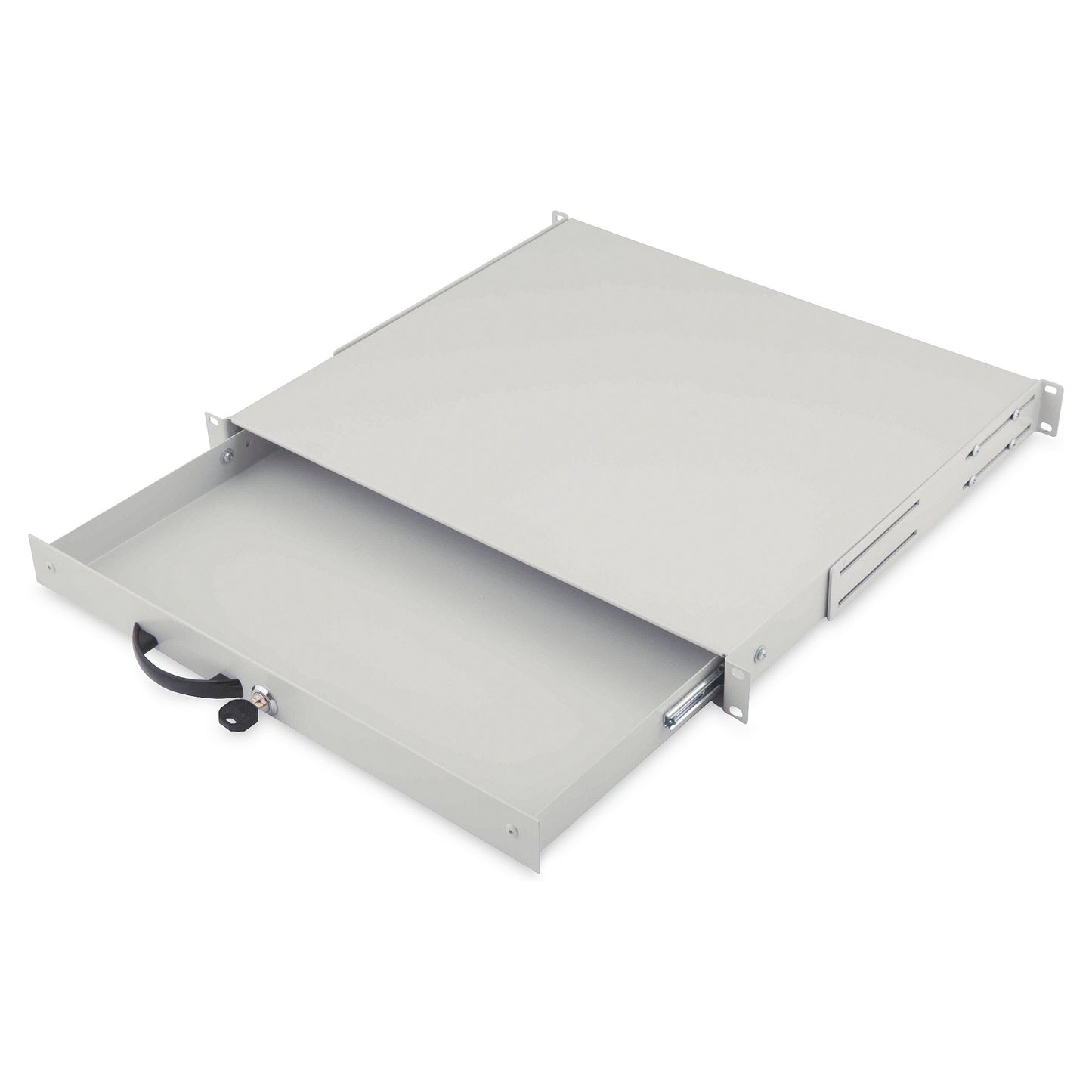 DIGITUS Schublade 1HE 483mm grau abschließbar