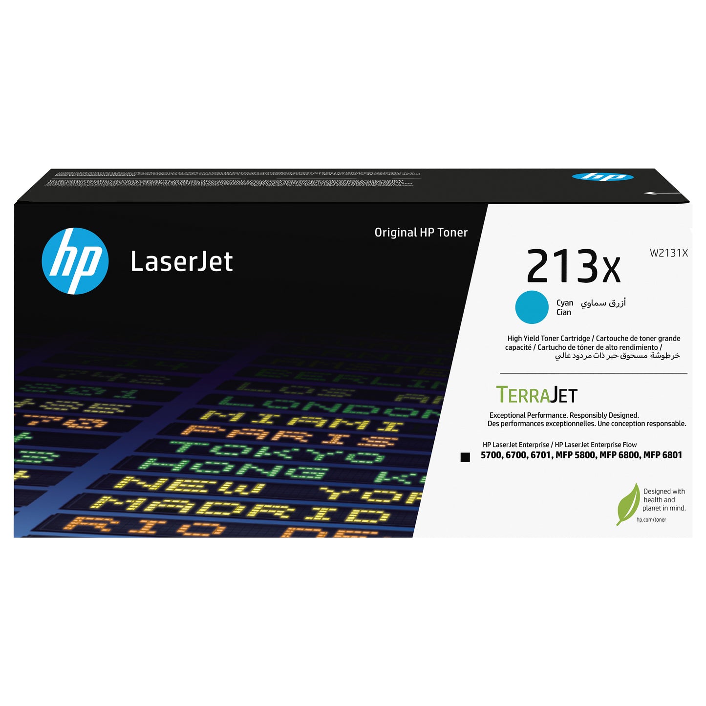 HP 213X Cyan Original LaserJet Toner Cartridge