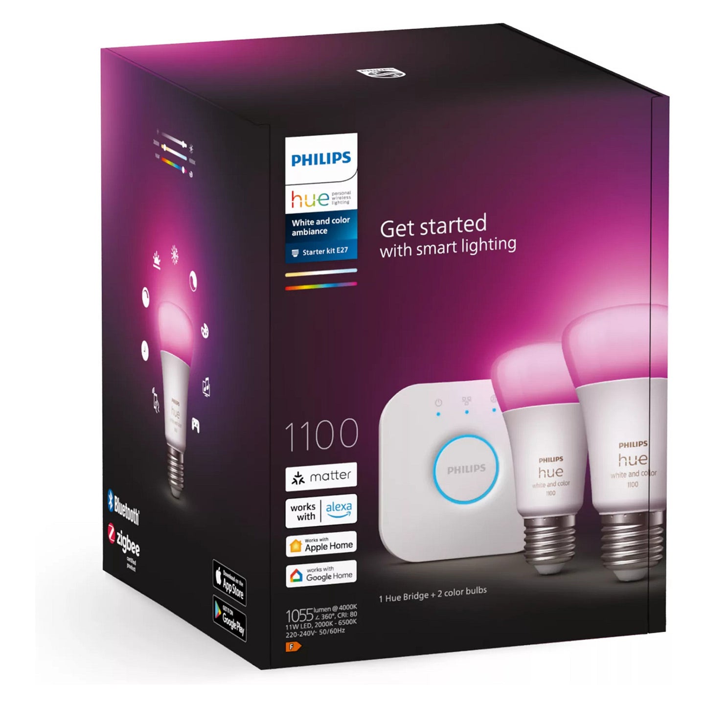 Philips Hue StiWa White & Color Ambiance E27 2er Starter Set