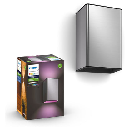 Philips Hue White & Color Ambiance Resonate Wandleuchte Silber 1200lm