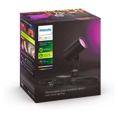 Philips Hue White & Color Ambiance Lily Spot 1 flg. Basis Schwarz 640lm